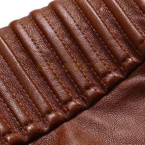 Dernière mode, design unique, veste de moto en cuir véritable pour homme, col montant, service OEM, haute qualité, imperméable pour l'hiver - Product Image 4