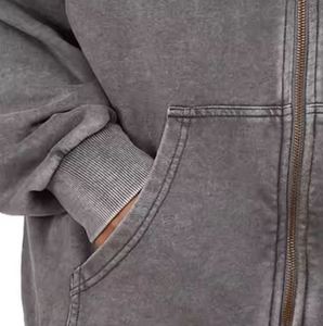 Custom Acid Wash Hoodies for <b>Man</b> basics cotton blended High Quality Friendly Outerwear Hoodies for <b>Men's</b> for Sales - Product Image 6