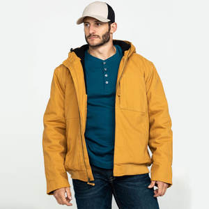 Veste de travail coupe-vent à fermeture éclair pour hommes, résistante à l'eau et respirante, pour un confort et une protection tout au long de la journée - Product Image 1