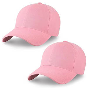 Gorras de Béisbol de 6 Paneles con Logotipo Personalizado OEM de Fabricante al por Mayor, Gorra de Correr para Mujer de Color Rosa Elegante, Diseño Clásico de Marca Privada - Product Image 1