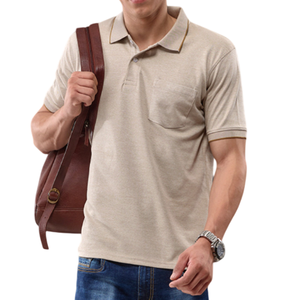 Polos 100% coton pour hommes de qualité supérieure Vêtements décontractés respirants à manches courtes-Fournisseur en gros Polos à coupe confortable - Product Image 3