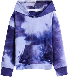 2025 Custom Lightweight <b>Tie</b> <b>Dye</b> Pullover Hoodie Men's Loose Casual Long Sleeve <b>Sweatshirts</b> with Pockets for Autumn Season - Product Image 1