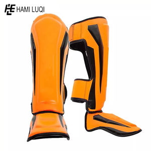 High Quality Premium Cowhide Leather <b>Shin</b> <b>Pad</b> Wholesale <b>for</b> <b>Kids</b> and Adults Muay Thai Fighting Protection - Product Image 4