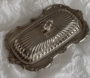 Plato para Mantequilla de Acero Inoxidable Contemporáneo, Acabado Plateado, Grado Alimenticio, Decorativo, para Servir en Casa o en Restaurantes, 100 Piezas, Apto para Lavavajillas - Product Image 3