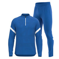 Ensemble de survêtement d'hiver pour homme, design personnalisé, haute qualité, deux pièces, pour le sport, l'entraînement, le football, 100% coton