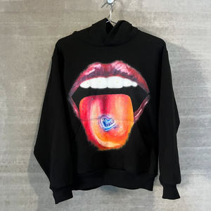 เสื้อฮู้ดดี้ผู้ชายผ้าเทอร์รี่หนานุ่ม 100% ผ้าฝ้าย สำหรับฤดูหนาว พร้อมงานปัก 3 มิติ โลโก้แบบกำหนดเอง พิมพ์ลายดิจิทัล กระเป๋า ทรงปกติ - Product Image 3