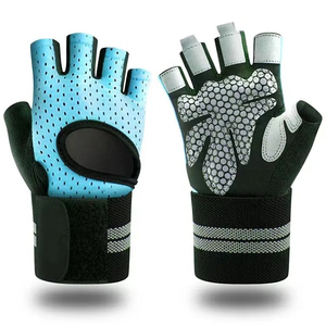 Customized Logo Fitness Workout Gloves Wholesale Spandex Material Men and Women Gym <b>Weight</b> Lifting Gloves - Product Image 5