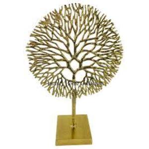 Escultura de mesa de Metal Color dorado forma media redonda escritorio Oficina decorativa acento escultura decoración del hogar Accesorios suministros - Product Image 6