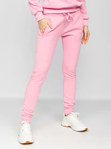 Sporty Pink <b>Tracksuit</b> Perfect for Lounging with Sweatshirt and Joggers Cozy Sweatshirt with Drawstring Joggers - Product Image 4
