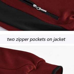 Chándales para Hombre de Color Granate Sólido de Alta Calidad, Cuello Alto Simple, Totalmente Personalizables, Venta al por Mayor - Product Image 5