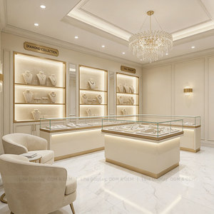 Images de conception de comptoirs à bijoux modernes avec étagères pour présentation en magasin, pour les salles d'<span class=keywords><strong>exposition</strong></span> de bijoux de <span class=keywords><strong>Dubaï</strong></span> - Product Image 5