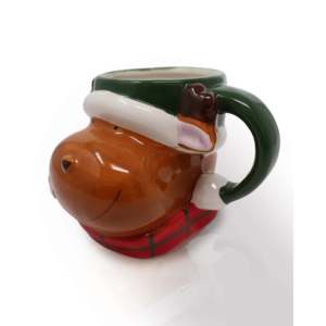 Taza de Reno 3D Pintada a Mano, 200 ml de Capacidad, Apta para Lavavajillas, con Logotipo por Transferencia de Calor y Cuchara, para Regalos Promocionales - Product Image 6