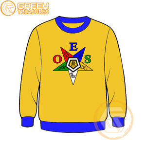 Commande personnalisée de l'étoile de l'Est sweat-shirt brodé en molleton de coton pull de haute qualité vêtements grecs OES sweat-shirts - Product Image 6