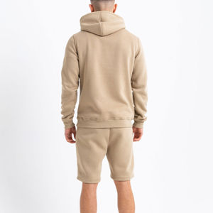 Conjunto de chándal de algodón OEM Terzo Sports para hombre, talla XL 100%, sudaderas con capucha y pantalones cortos de diseño personalizado con logotipo, ropa de verano de talla grande - Product Image 2