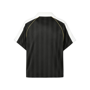 Maillot de football rétro personnalisé pour femme, imprimé drapeau, manches courtes, maille respirante, pour crop top, en polyester, pour supporter, tenue de club - Product Image 3