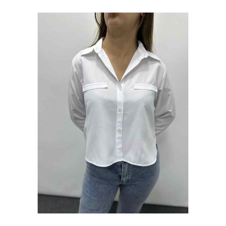 Poplin Crop Shirt