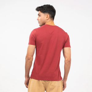 T-shirt personnalisé pour hommes, poids lourd surdimensionné 100% coton 250 Gsm Baggy Boxy Fit avec tissu tricoté avec appliques de lettres en détresse 3D - Product Image 3