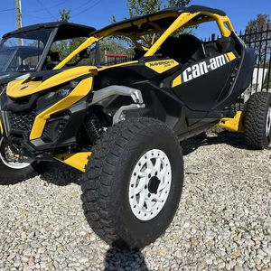 สำหรับ2024ใหม่ Maverick R x RS คาร์บอนสีดำและสีเหลืองนีโอ - Product Image 1