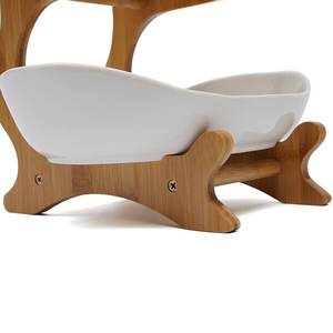 แท่นวางเค้กไม้มะม่วงธรรมชาติพร้อมชามสำหรับคัพเค้กขนมหวานและของว่างอื่นๆ2025 - Product Image 3