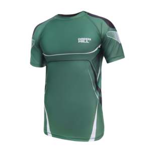 Camiseta Deportiva de Manga Corta Sublimada Green Hill 2023 para MMA con Protección UV, Material de Nailon y Elastano Anti-UV - Product Image 4