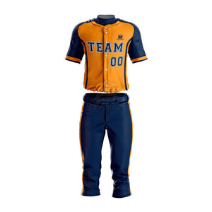 Conjunto de Camiseta y Pantalones de Béisbol de Alta Calidad con Logotipo Personalizado para Jugadores Jóvenes y Adultos en Material Transpirable - Product Image 1