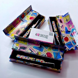 Wholesale GETUP BROSONS IMPEX GBI-EET-2918 Stainless Steel Anti-Magnetic Paper Coating Diamond Grip Smooth <b>Silver</b> Tip Eyelash - Product Image 5