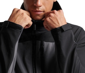 Chaqueta Softshell de Lona Recubierta para Hombre, de Alta Calidad, Personalizada, Impermeable, para Exteriores, Venta al Por Mayor 2026 - Product Image 4