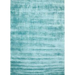 Alfombras de Viscosa Tejidas a Mano de Color Azul Sólido para Uso Doméstico-Phpv-20 - Product Image 1