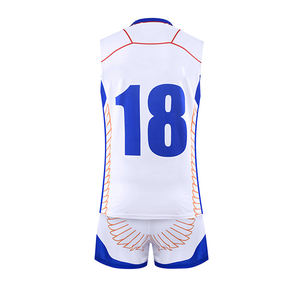 Uniformes de Voleibol con Diseño Nuevo y Moderno 2025, Conjuntos de Uniformes de Voleibol Estampados de Alta Calidad, 100% Poliéster, Logotipo Personalizado, Unisex, Venta al por Mayor - Product Image 3