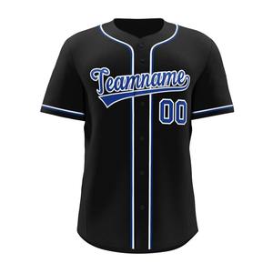 Blank Customized Color V-Neck Button Sports Baseball Jersey Sublimated Heat <b>Printed</b> <b>Mesh</b> Breathable Retro Men's Adult Youth - Product Image 4