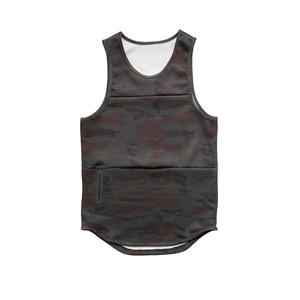 Men's Sports Tank Top Fashion Brand Loose <b>Sleeveless</b> <b>T</b>-<b>shirt</b> American High Street Vintage Washed Cotton Knitted Breathable - Product Image 5