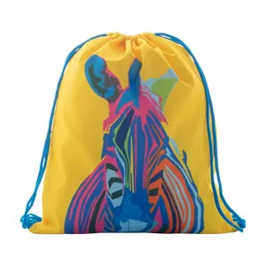CreaDraw <b>Kids</b> Personalized <b>Drawstring</b> Sportpacks Customizable Promotional Merchandising <b>Bag</b> - Product Image 4