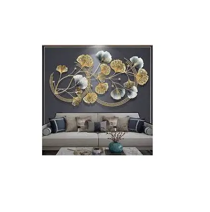 Decoraciones de Metal para pared de sala de estar, decoración de pared Simple para el hogar, sala de estar y hoteles