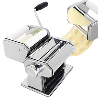 Machine à pâtes manuelle - Machine à nouilles à manivelle réglable pour spaghetti, fettuccine, lasagnes et plus encore faits maison