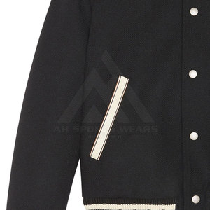 Chaquetas universitarias de manga larga alta para hombre, ropa de calle bordada para exteriores, estilo Hip Hop, chaquetas de invierno con letras, venta al por mayor - Product Image 5