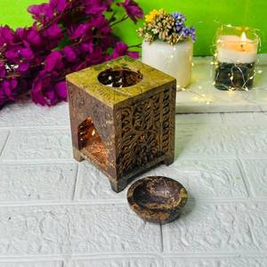 Meilleur prix diffuseur de brûleur à mazout en marbre porte-encens décoratif pour bureau à domicile parfum frais aromathérapie religieux anis étoilé - Product Image 1
