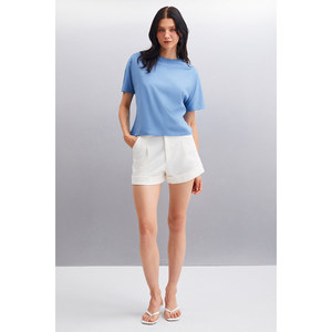 GRIMELANGE Lottie Camiseta Básica de Manga Corta para Mujer, 100% Algodón Orgánico, Corte Regular, Cuello Redondo - Product Image 6