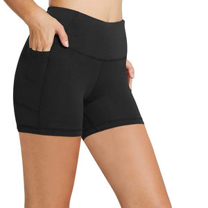 กางเกงโยคะผู้หญิงทรงสกินนี่ ผ้าบาง ระบายอากาศ แห้งเร็ว ลายเรียบ แต่งกระเป๋าข้าง ปักลาย สไตล์ใหม่ล่าสุด - Product Image 3