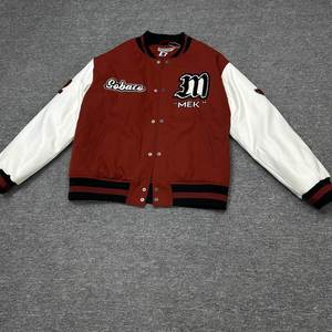 Veste universitaire d'hiver pour homme avec patch en chenille et broderie 3D, rembourrage en coton, bomber - Product Image 4