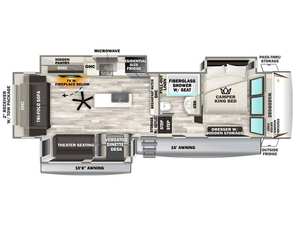 Nouvelle caravane de camping tout-terrain F-o-r-e-s-t R-i-v-e-r Sabre 32G-K-S 2026 - Product Image 2
