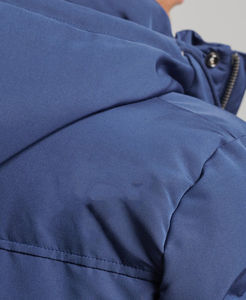 2025 nueva chaqueta acolchada de moda para hombre de calle alta, bombardero de cuello de béisbol de invierno, patrón informal personalizable con soporte de poliéster - Product Image 4