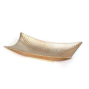 Plateau décoratif en céramique or est un plateau décoratif contemporain avec un or Il est fait de céramique et dispose - Product Image 1