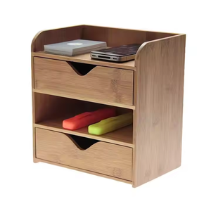 Forme ronde à la main en bois organisateur stationnaire en gros nouveau Design à la main dessus de table en bois par artisanat croissant - Product Image 3