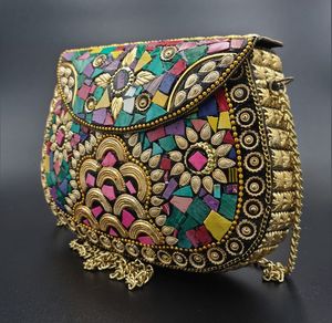 Decorative Metal Elegant Style Evening <b>Clutch</b> <b>Bag</b> High Quality Available for Sale in Bulk Factory Price - Product Image 5