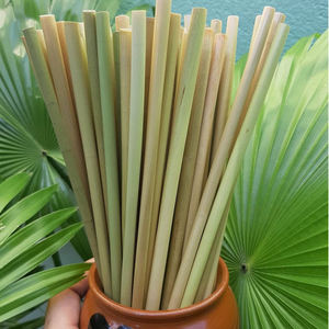 Pailles à boire en herbe naturelle, paille jetable écologique Vietnam 2019 taille personnalisée - Product Image 6