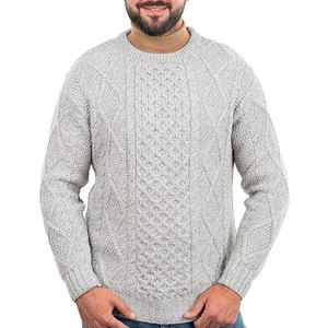 Suéteres de Jersey de algodón 100% de calidad superior para hombre, precio al por mayor, ropa de Otoño/Invierno de tela transpirable de talla grande de 280g - Product Image 2