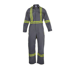 Combinaisons personnalisées ignifuges pour hommes sergé de sécurité haute visibilité vêtements de travail industriels en coton isolés en polyester ignifuge - Product Image 1