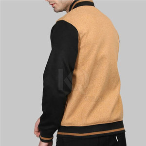 Modern Streetwear <b>Men</b> Stand Collar Front Logo Letterman <b>Jacket</b> Casual Outerwear Winter <b>Lightweight</b> Eco-Friendly Soft Fabric - Product Image 4