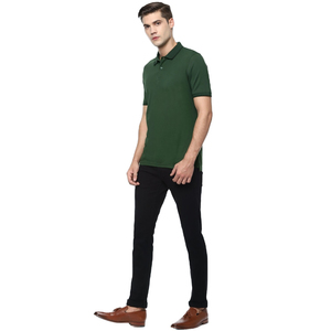Camiseta Polo informal antibolitas bordada para hombre, 100% de algodón, Color sólido Premium, transpirable, de punto, de talla grande - Product Image 1