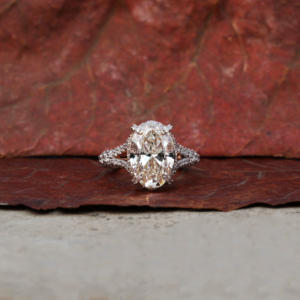 แหวนเพชร CVD ประดับห้องแล็บรูปไข่1.0 CT แหวนหมั้นหมายเพชร CVD ทอง CVD ของขวัญครบรอบปีของเธอแหวนเพชรหมวดหมู่ผลิตภัณฑ์ - Product Image 1